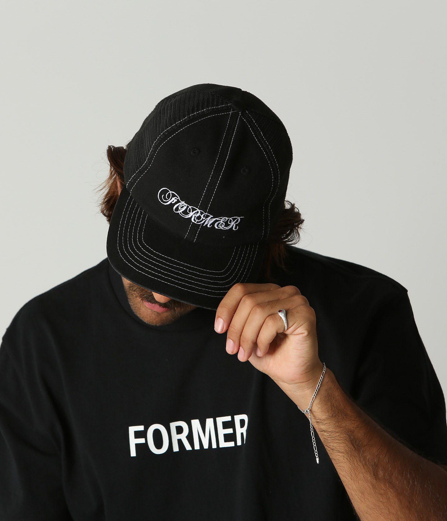 WIRE TRUCKER CAP BLACK