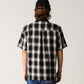 BROADCAST PLAID SS SHIRT // BLACK OMBRE