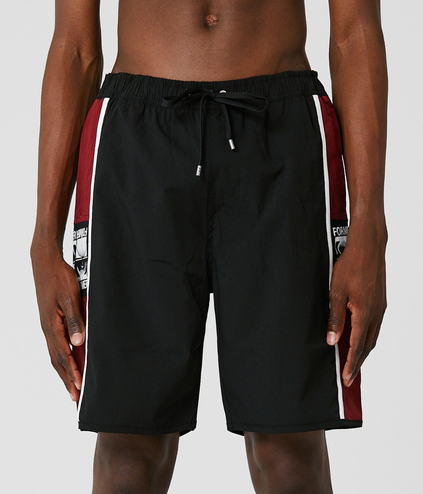 MANNERS 18' SWIM TRUNK // BURGUNDY BLACK