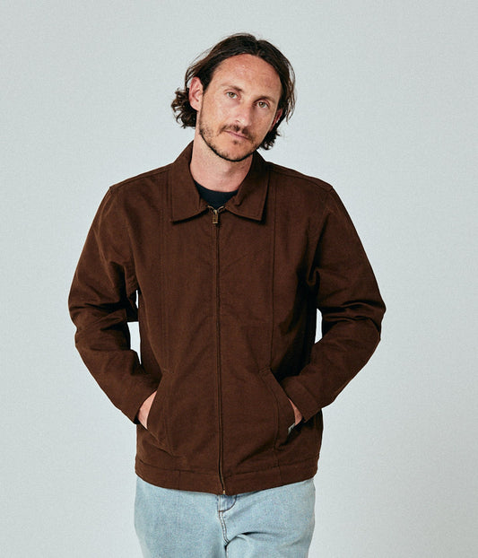 DISTEND PANEL JACKET // BROWN