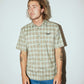 MANNERS CHECK SS SHIRT // GREEN BROWN