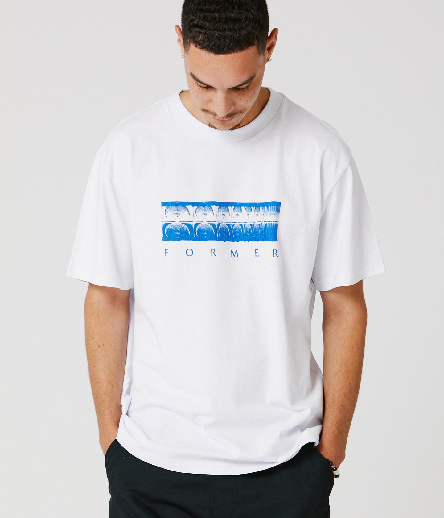 CRUX BLUR T-SHIRT // WHITE