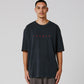 SUSPEND OVERSIZED T-SHIRT // WASHED BLACK