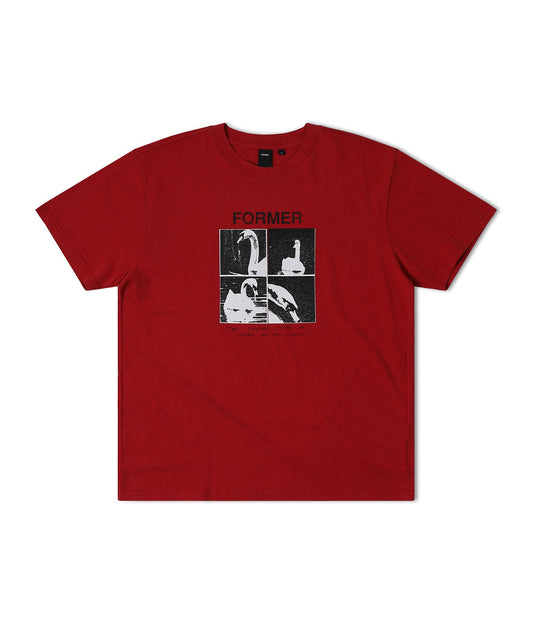 CYGNET T-SHIRT // WASHED RED