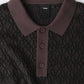 EXPANSION KNIT POLO // BROWN