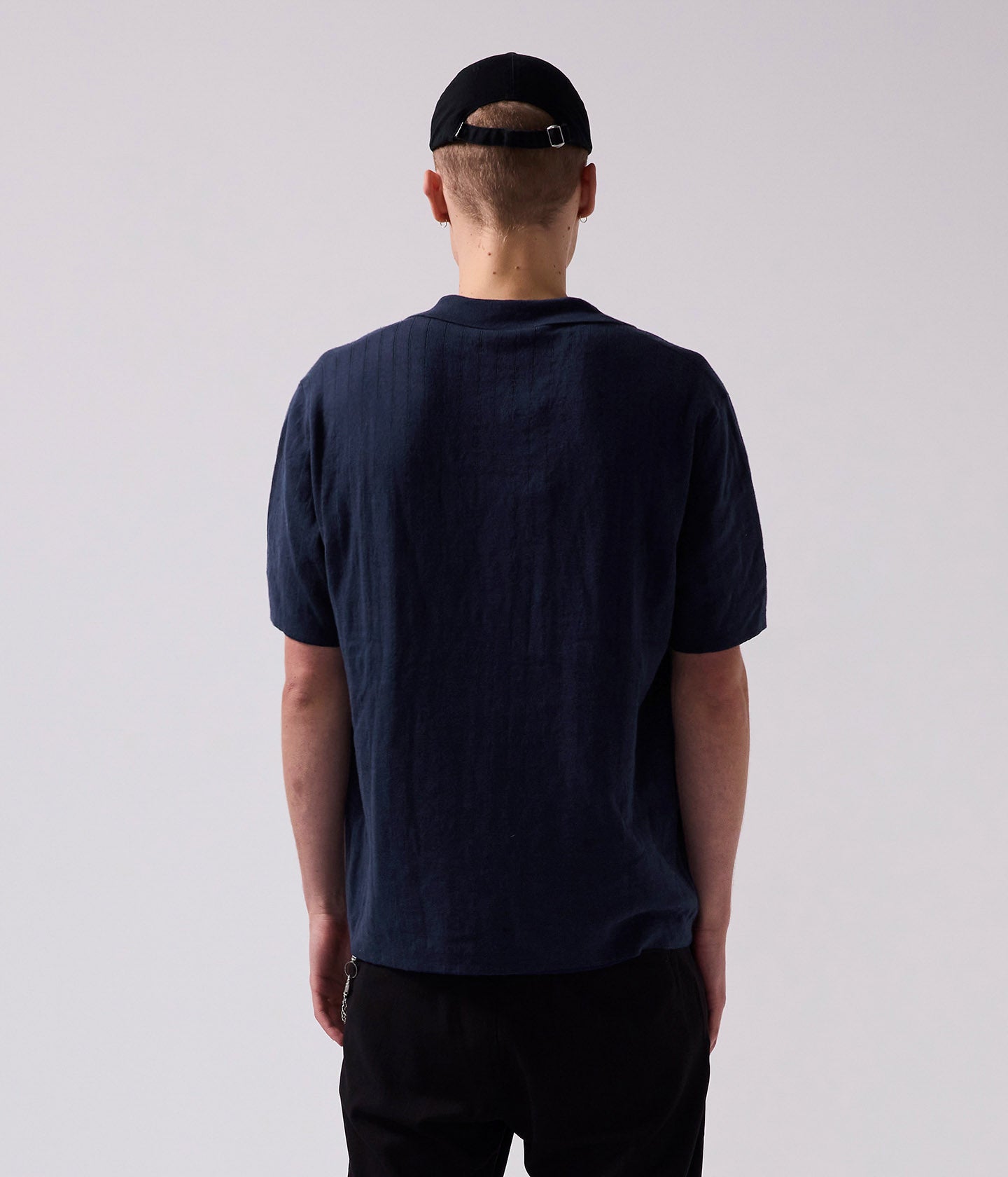 MARILYN SS KNIT // NAVY PINSTRIPE