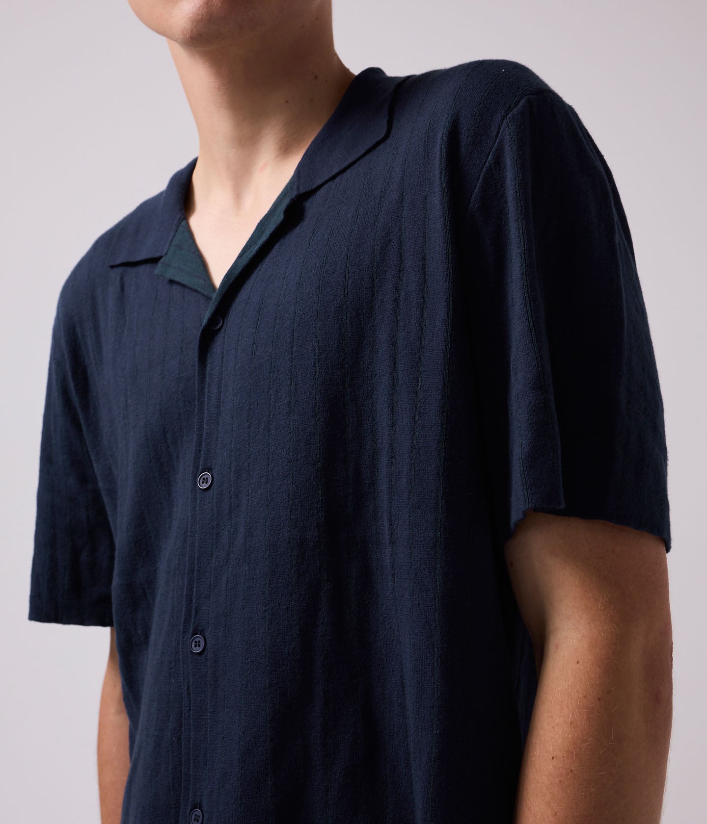 MARILYN SS KNIT // NAVY PINSTRIPE