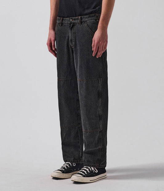 VT DISTEND DOUBLE KNEE PANT // WASHED BLACK