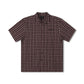 VIVAN CHECK SS SHIRT // BROWN