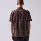 VIVAN CHECK SS SHIRT // BROWN