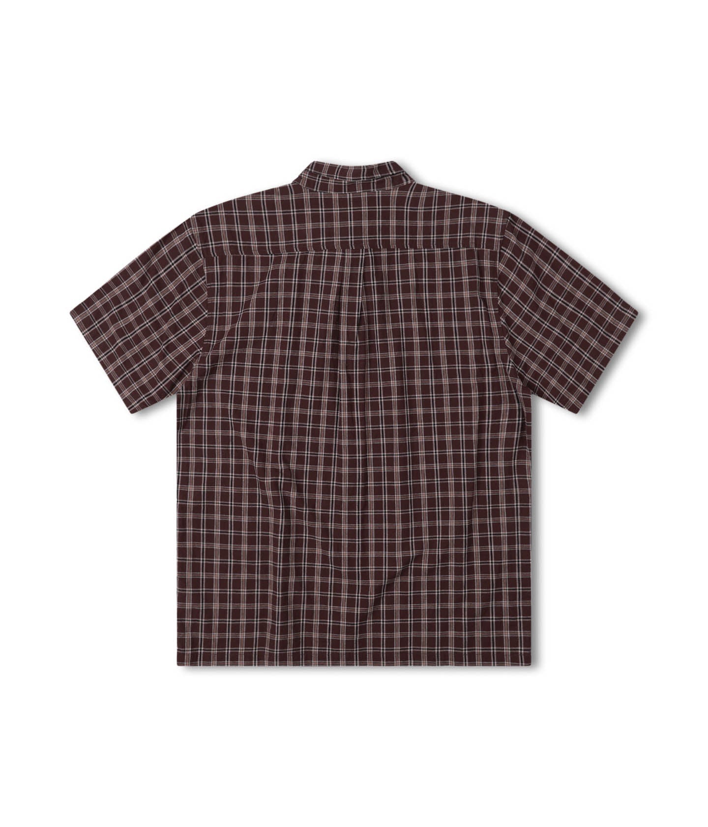 VIVAN CHECK SS SHIRT // BROWN