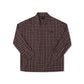 VIVIAN CHECK LS SHIRT // BROWN