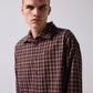 VIVIAN CHECK LS SHIRT // BROWN