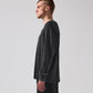 SCRAWL LS WAFFLE T-SHIRT // WASHED BLACK