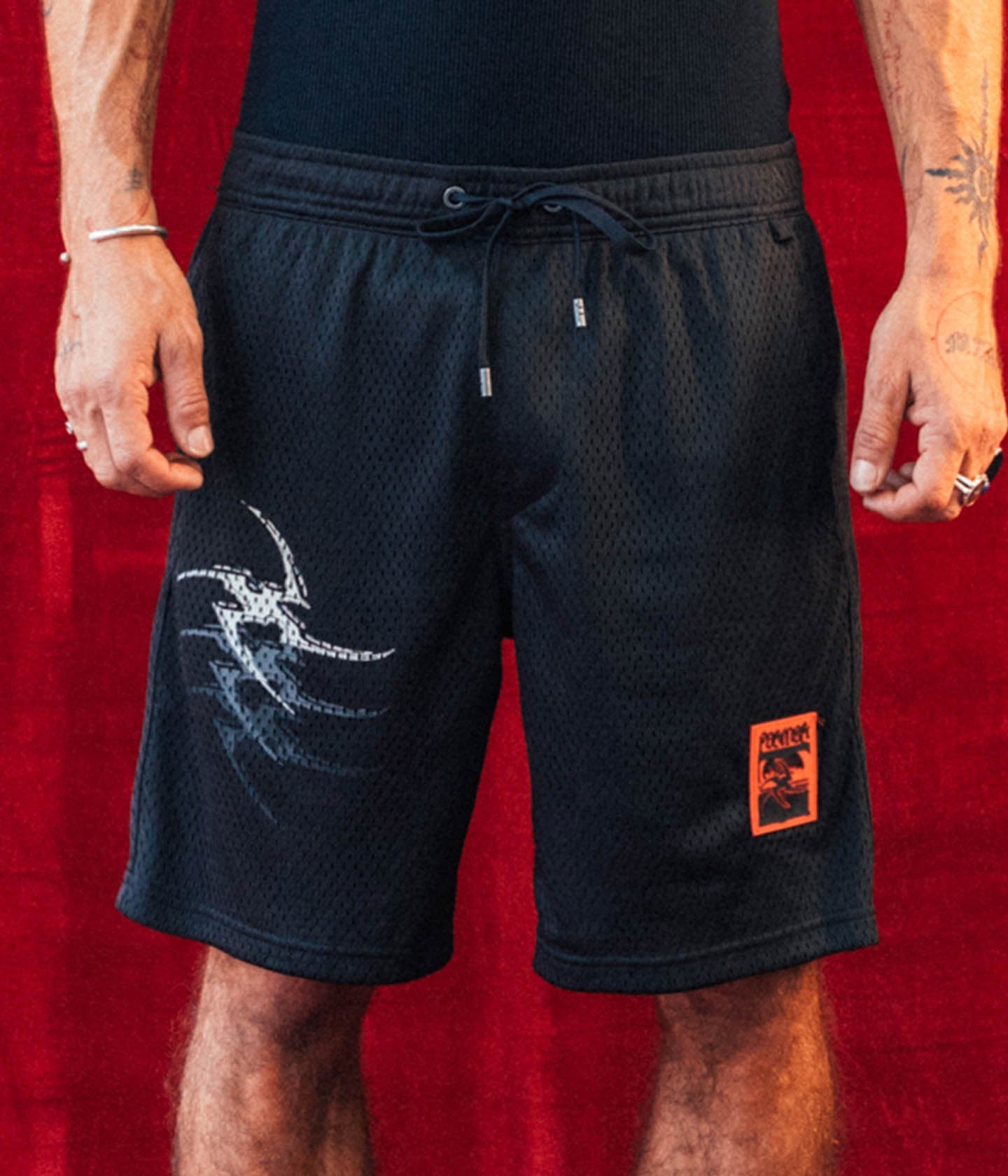 COMBAT STAR MESH WALKSHORT // BLACK