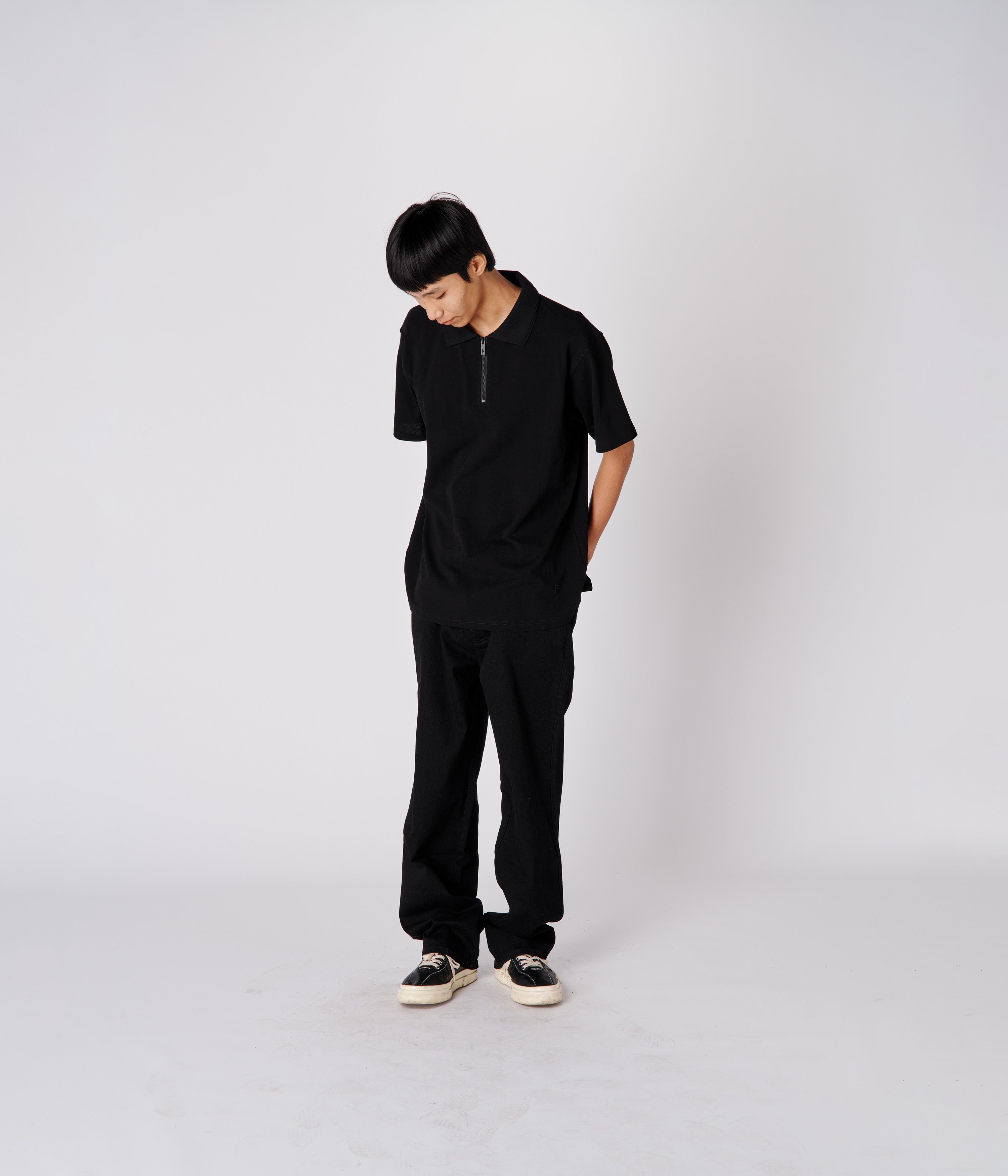 UNIFORM SS POLO // BLACK