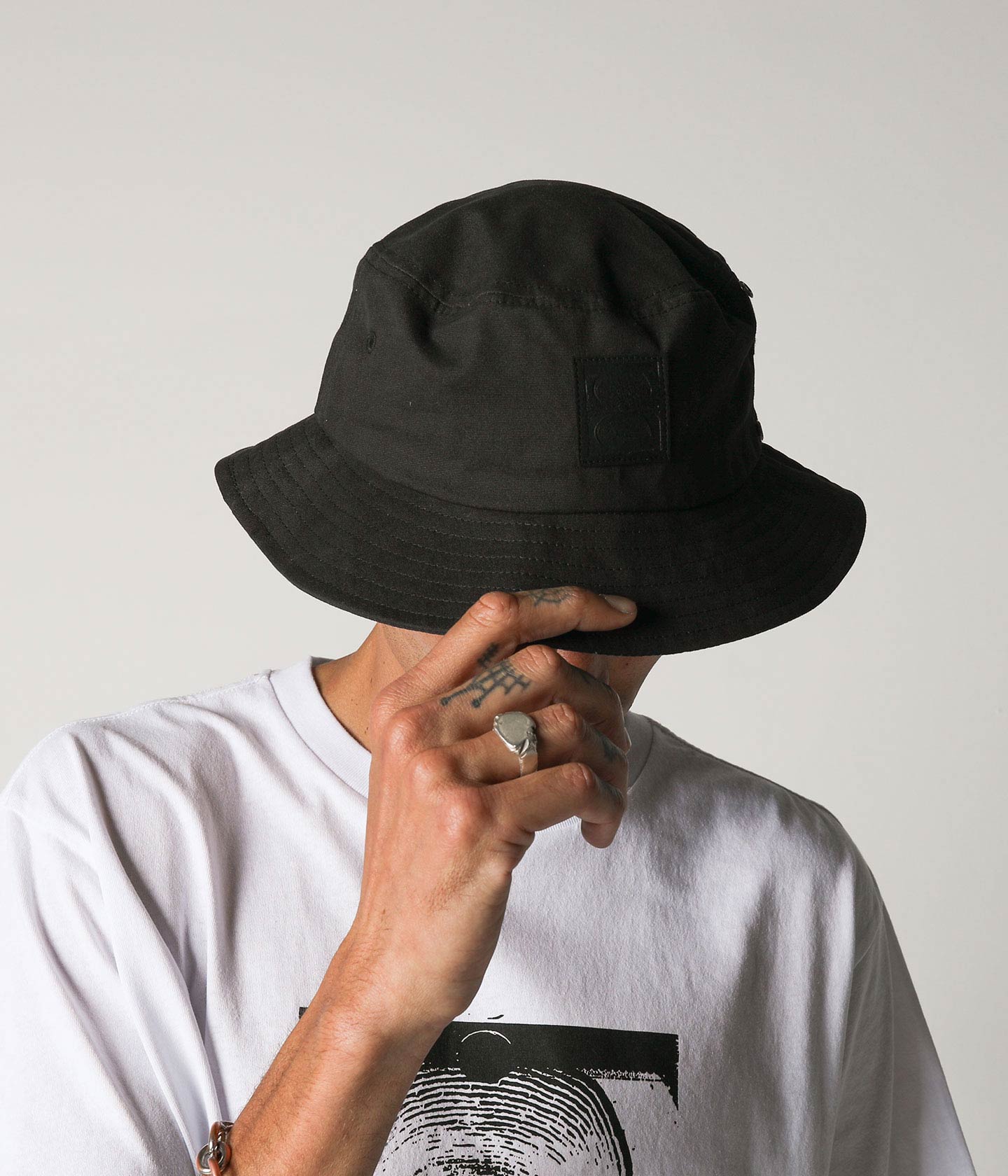 Black 2025 canvas hat